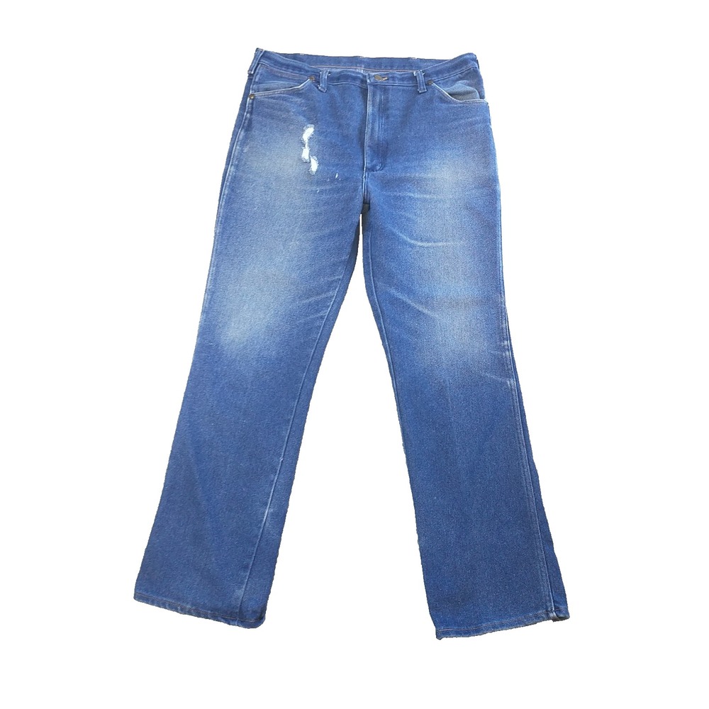 Wrangler 937STR Cowboy Cut Jeans Mens 36x30 Blue Straight Leg USA Vintage